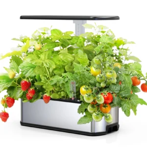 Hydroponics Growing Systems Kit with LED Growth Lights and Intelligent Water