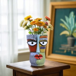 Abstract Art Colorful Flower Pot